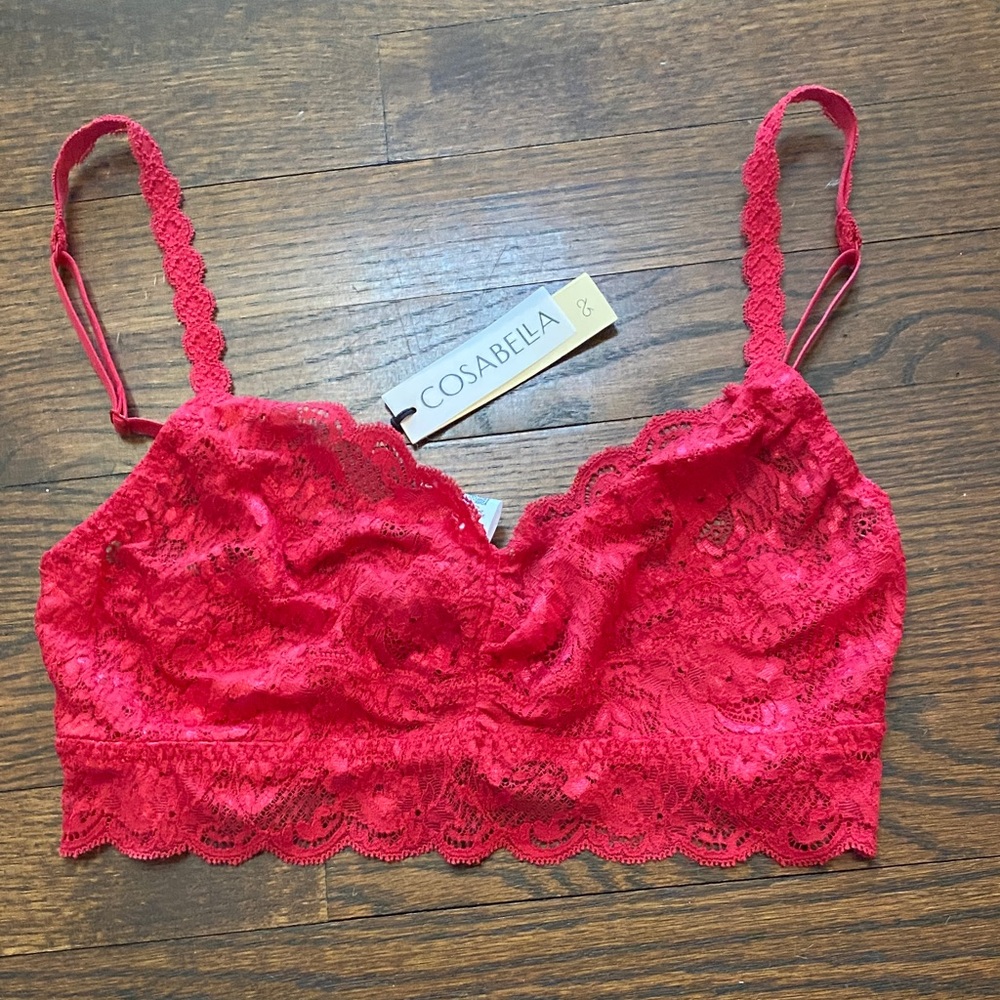 NWT Cosabella NSN Soft Bra Sweetie Red Size M